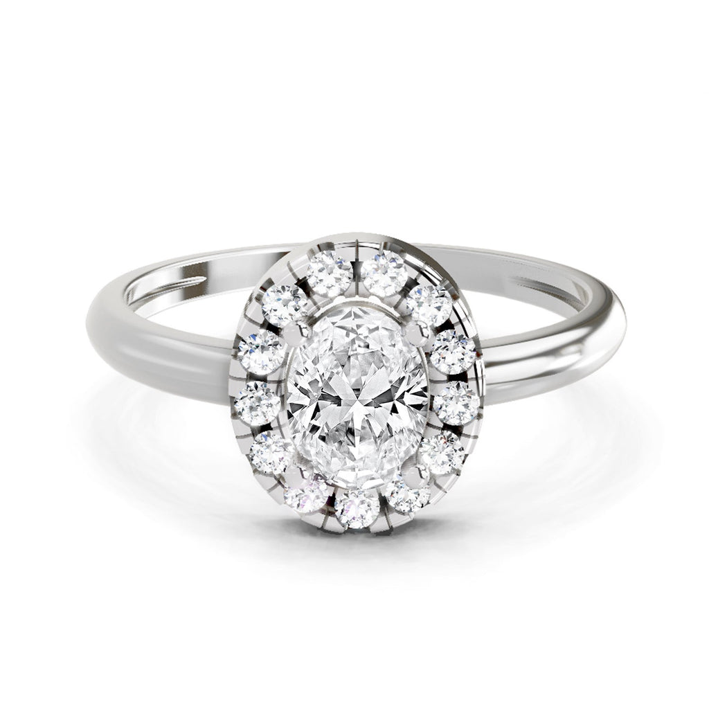 Opulent Oval Diamond Ring