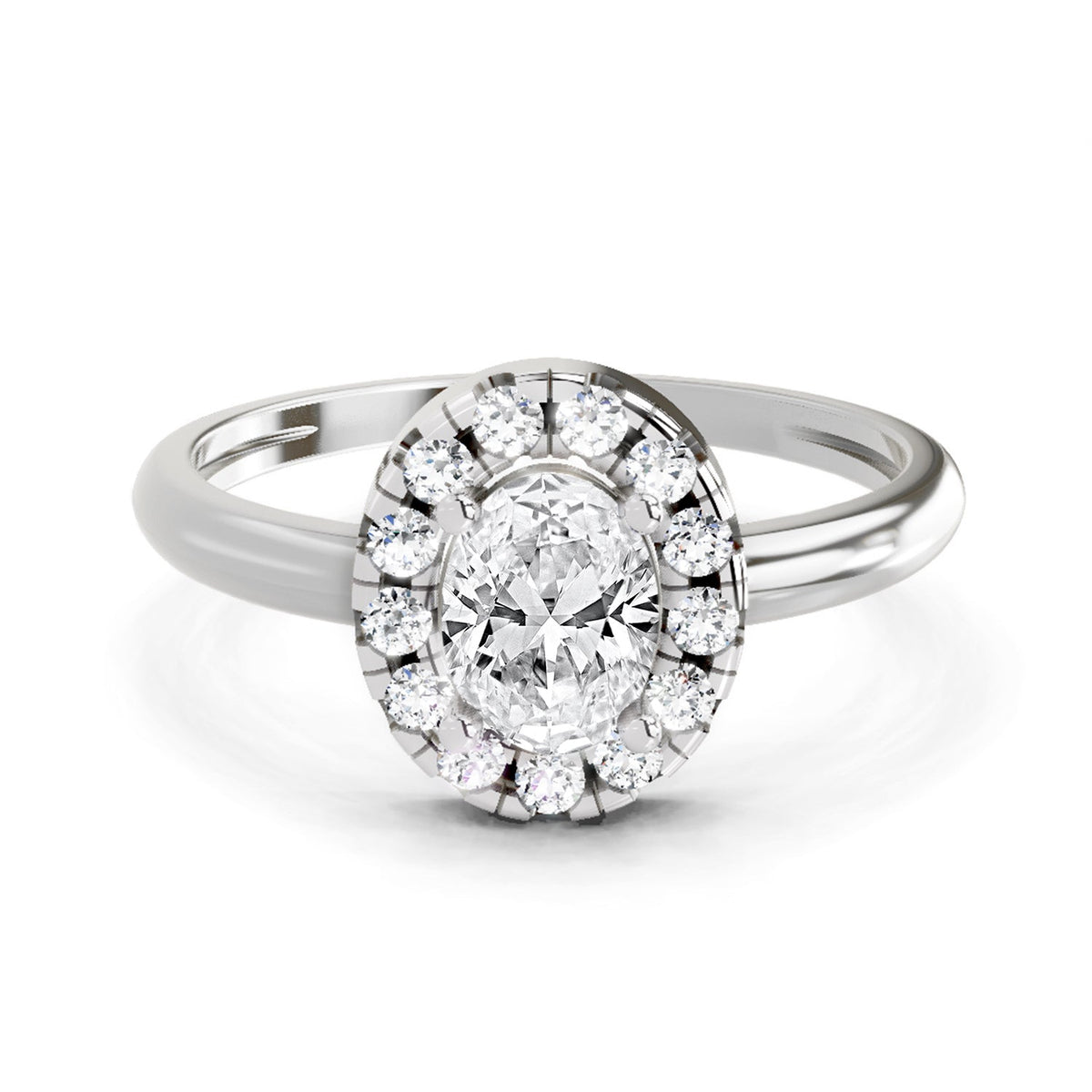 Opulent Oval Diamond Ring
