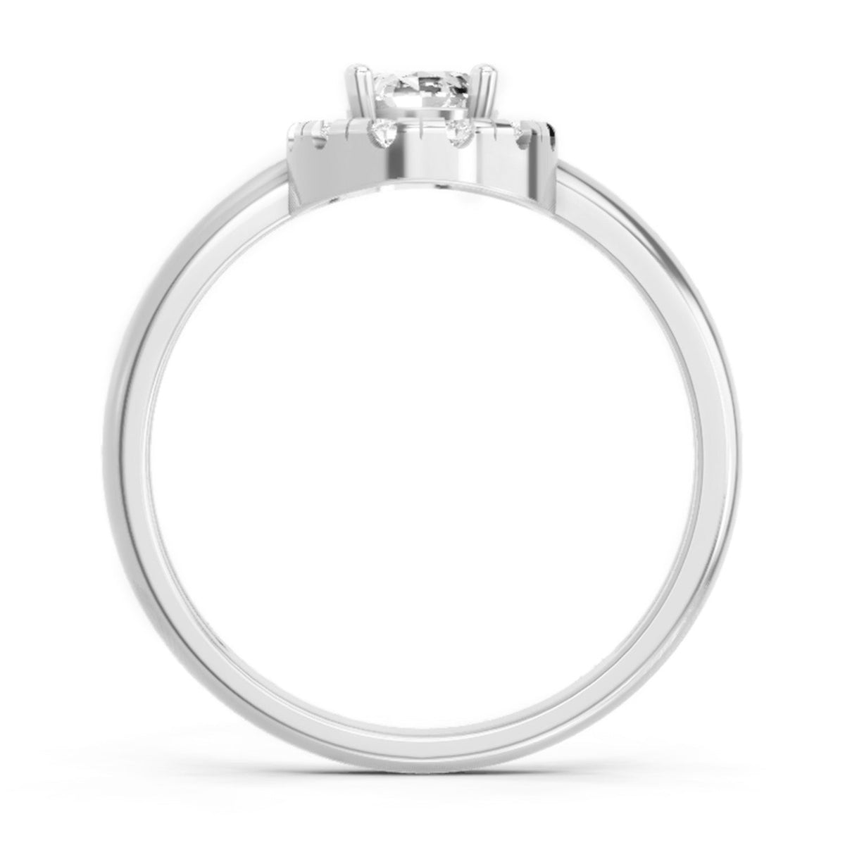 Opulent Oval Diamond Ring