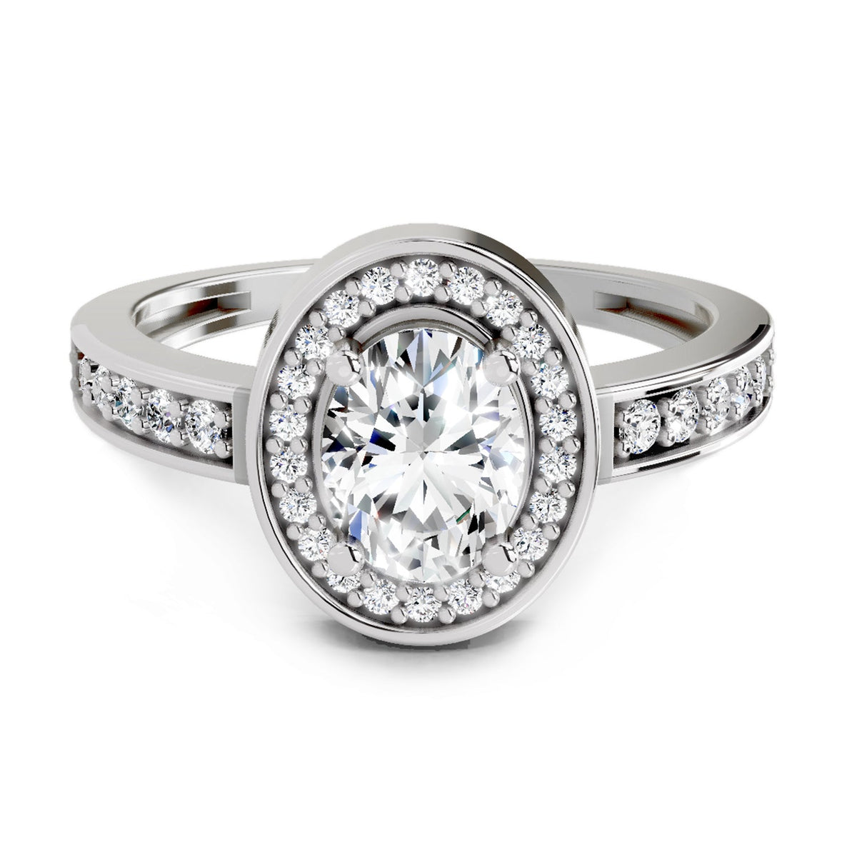 Majestic Oval Diamond Ring