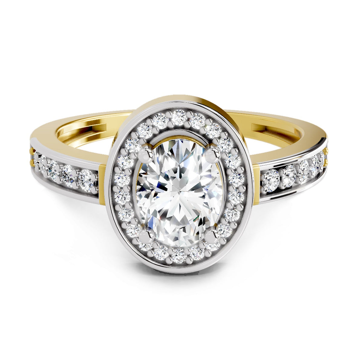Majestic Oval Diamond Ring