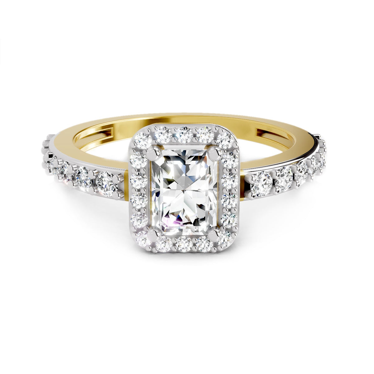 Luminous Square Diamond Ring