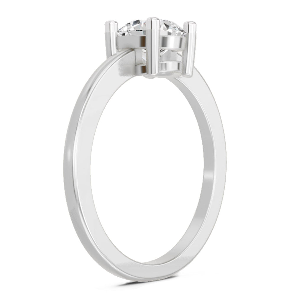 Regal Round Solitaire Diamond Ring
