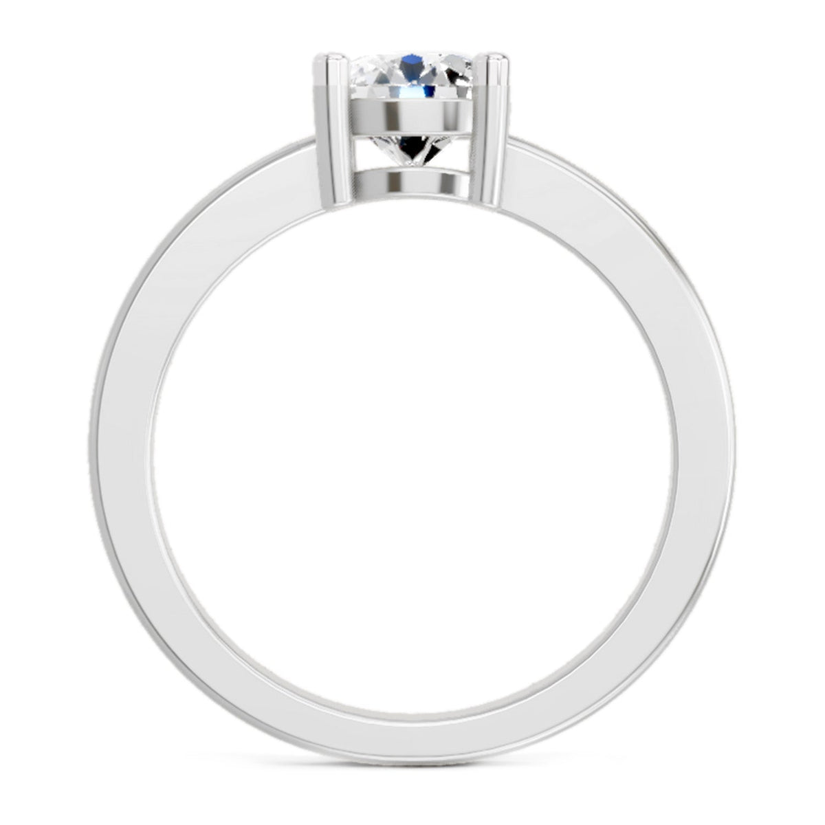 Regal Round Solitaire Diamond Ring