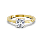 Regal Round Solitaire Diamond Ring