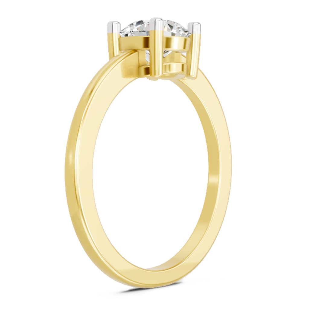 Regal Round Solitaire Diamond Ring