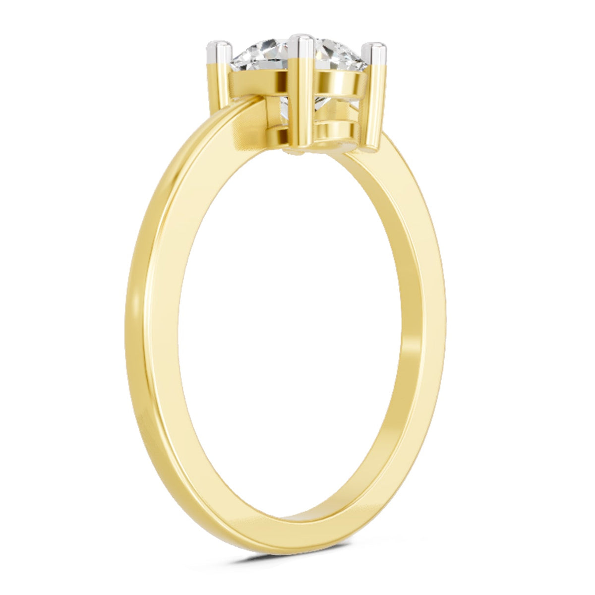 Regal Round Solitaire Diamond Ring