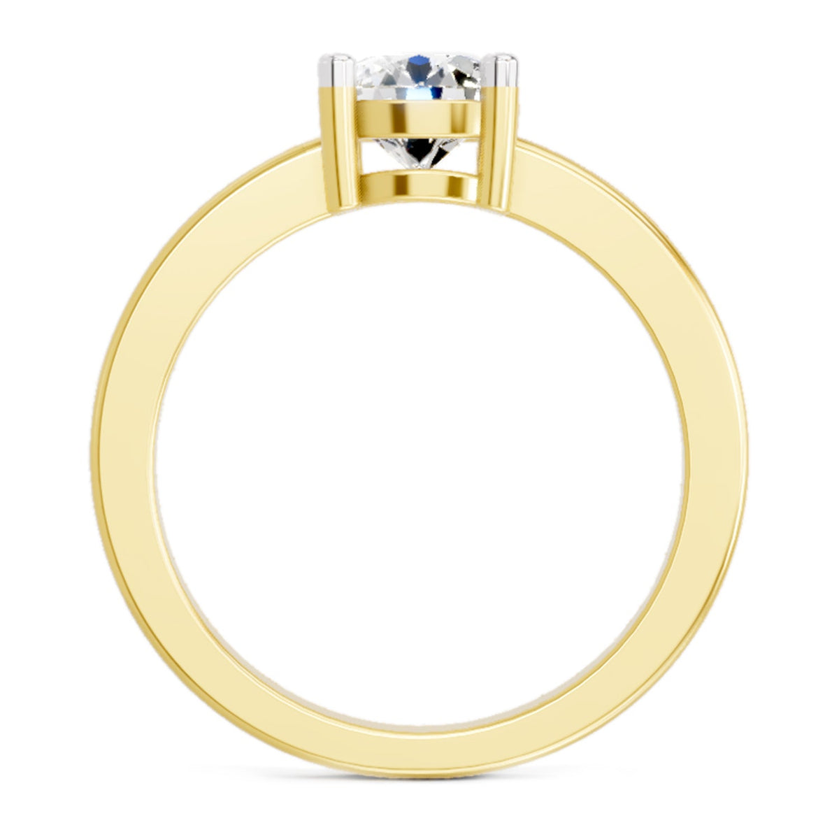 Regal Round Solitaire Diamond Ring
