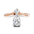 Elegant Pear Diamond Ring
