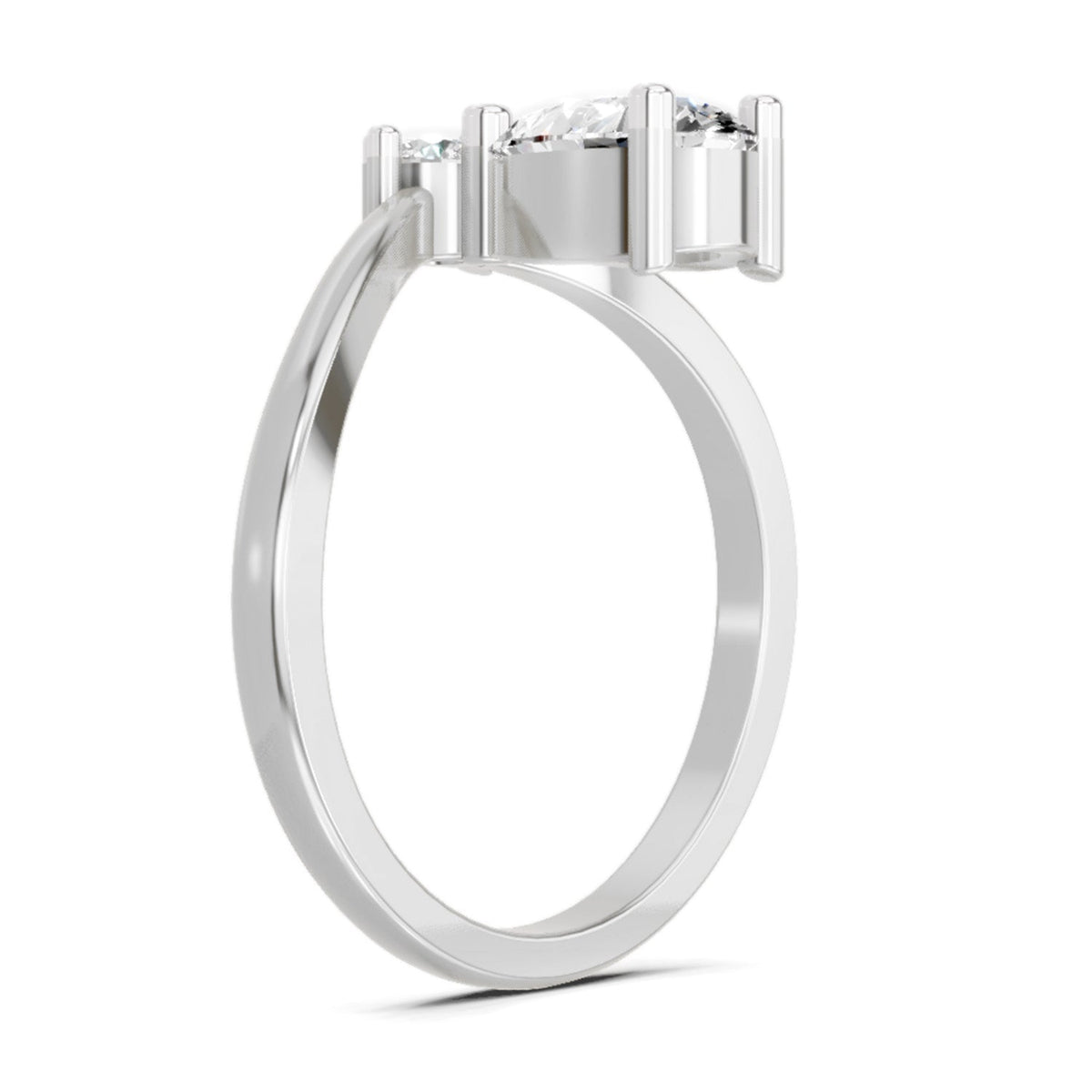Elegant Pear Diamond Ring