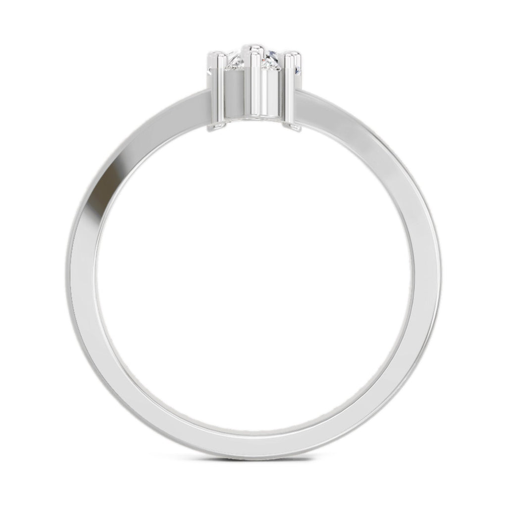 Elegant Pear Diamond Ring