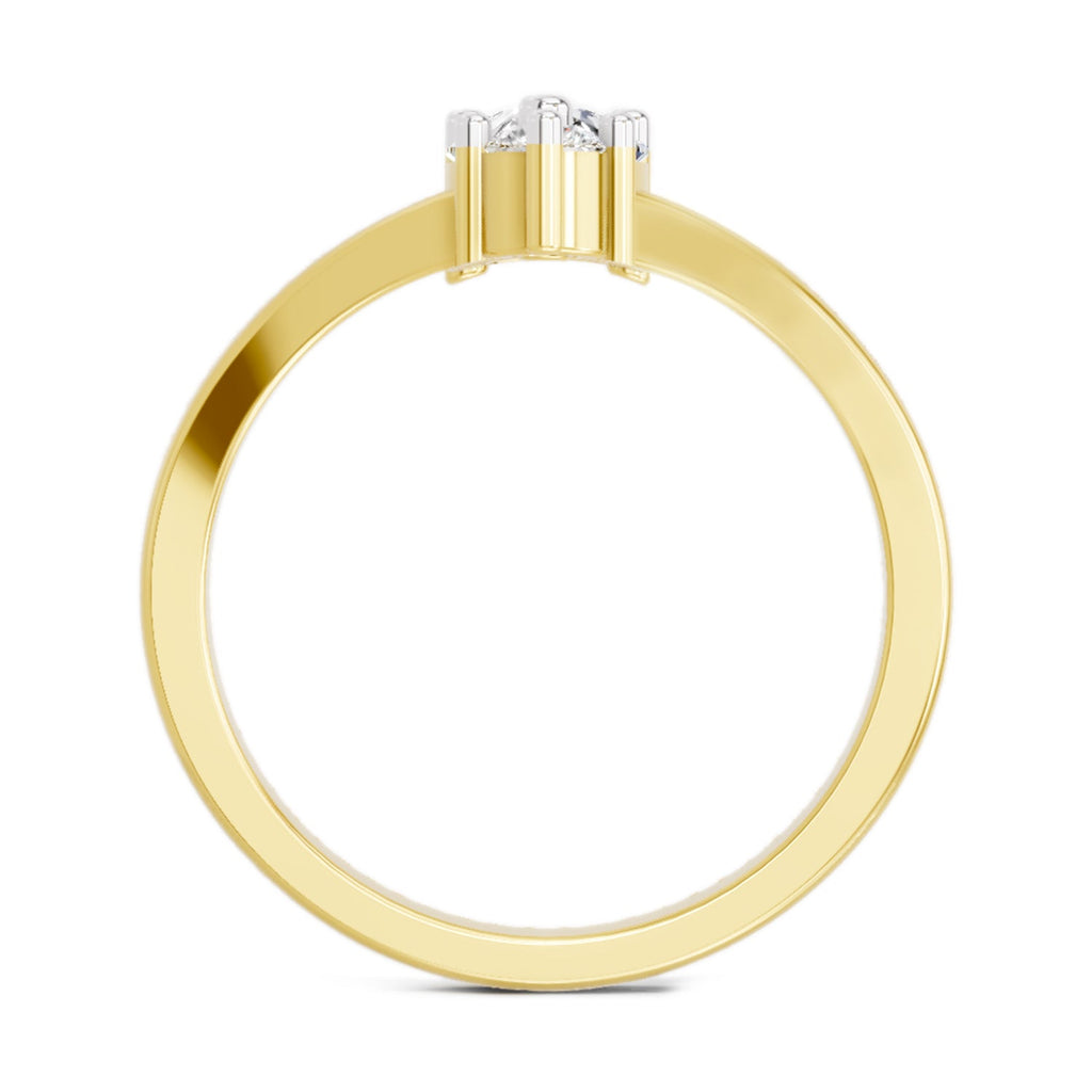 Elegant Pear Diamond Ring