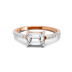 Regal Emerald-Cut Diamond Ring