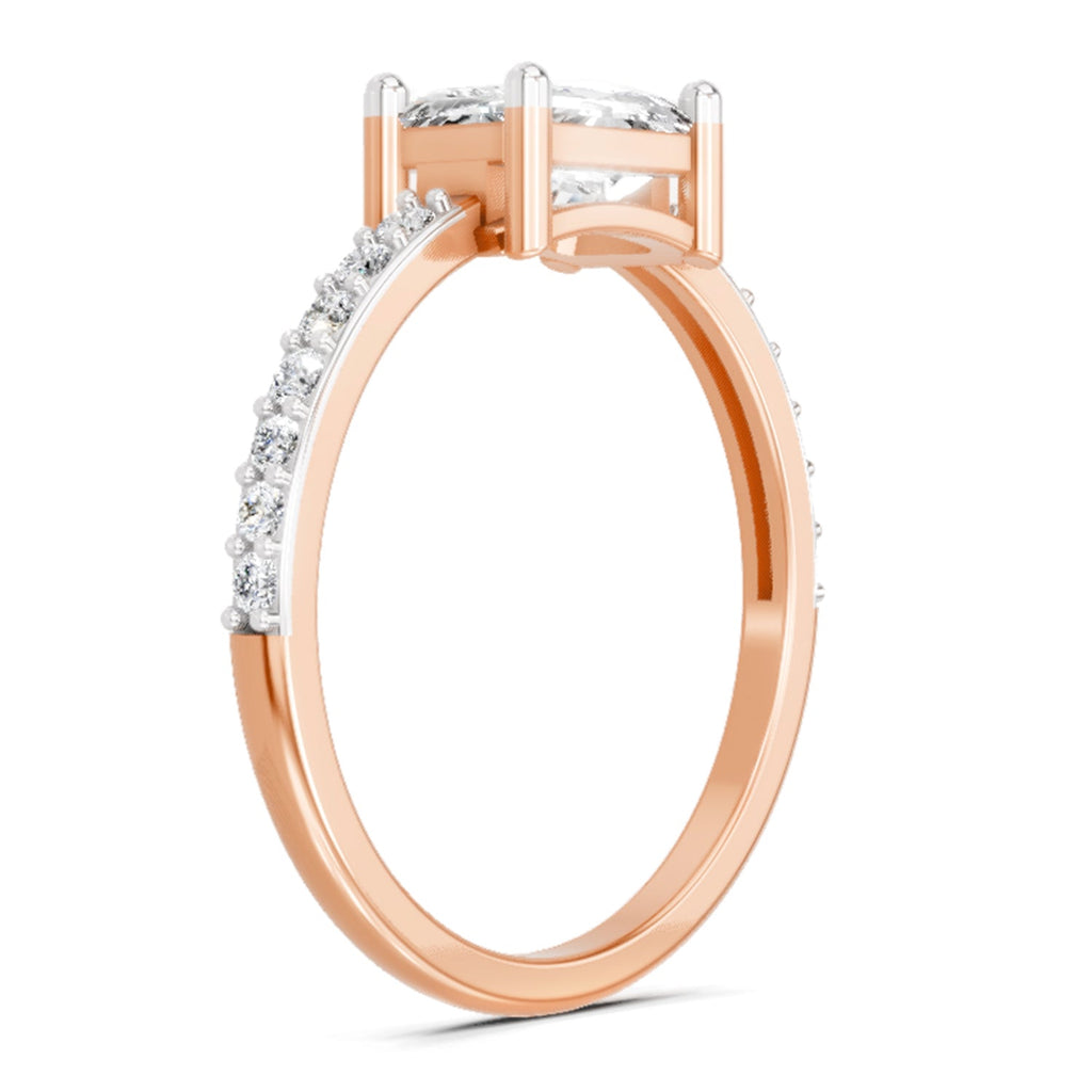Regal Emerald-Cut Diamond Ring