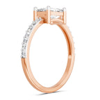 Regal Emerald-Cut Diamond Ring