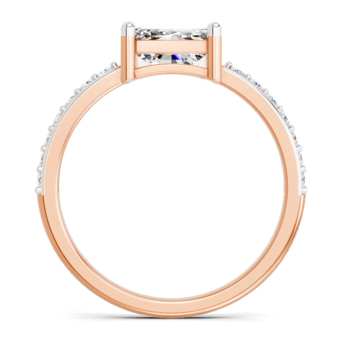 Regal Emerald-Cut Diamond Ring
