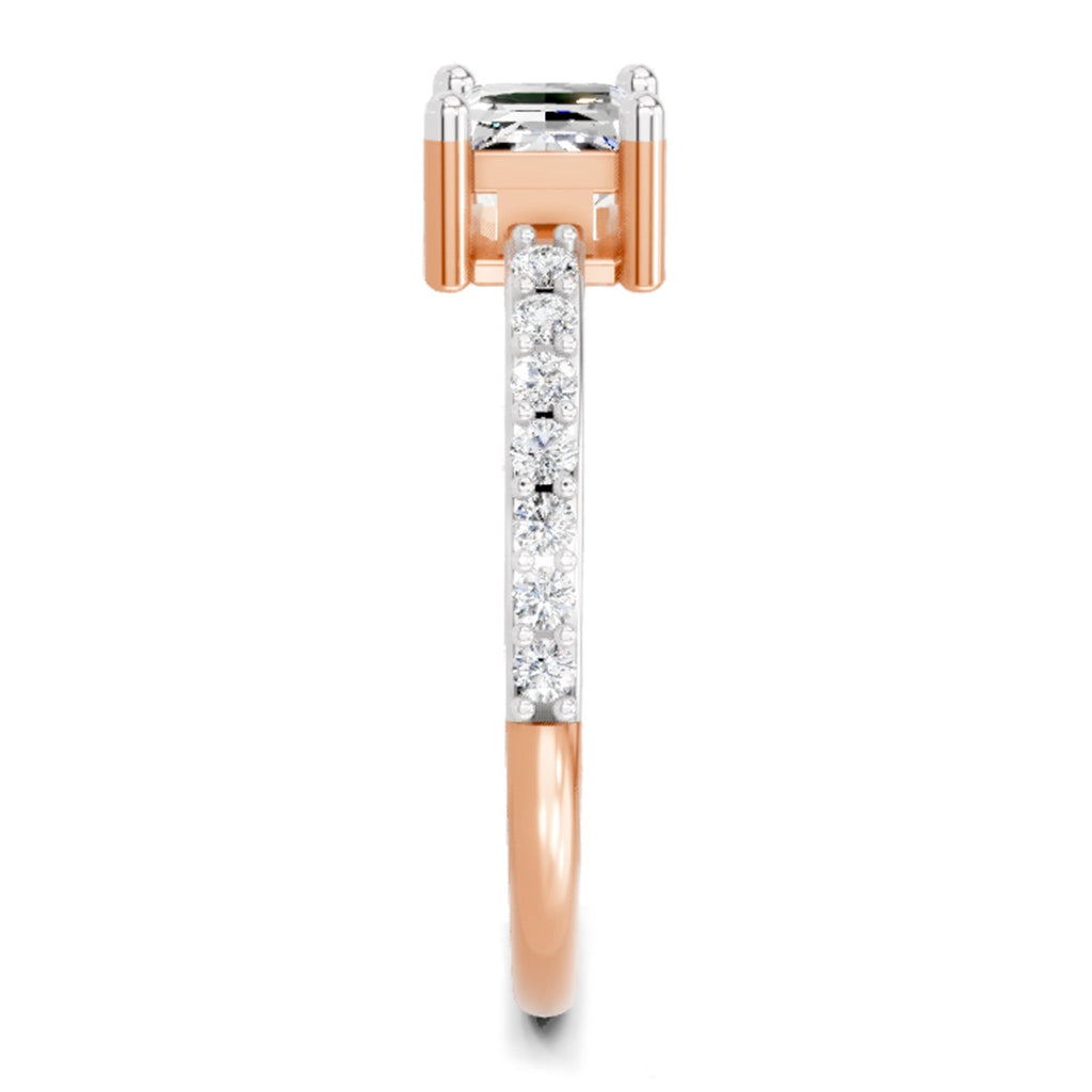 Regal Emerald-Cut Diamond Ring