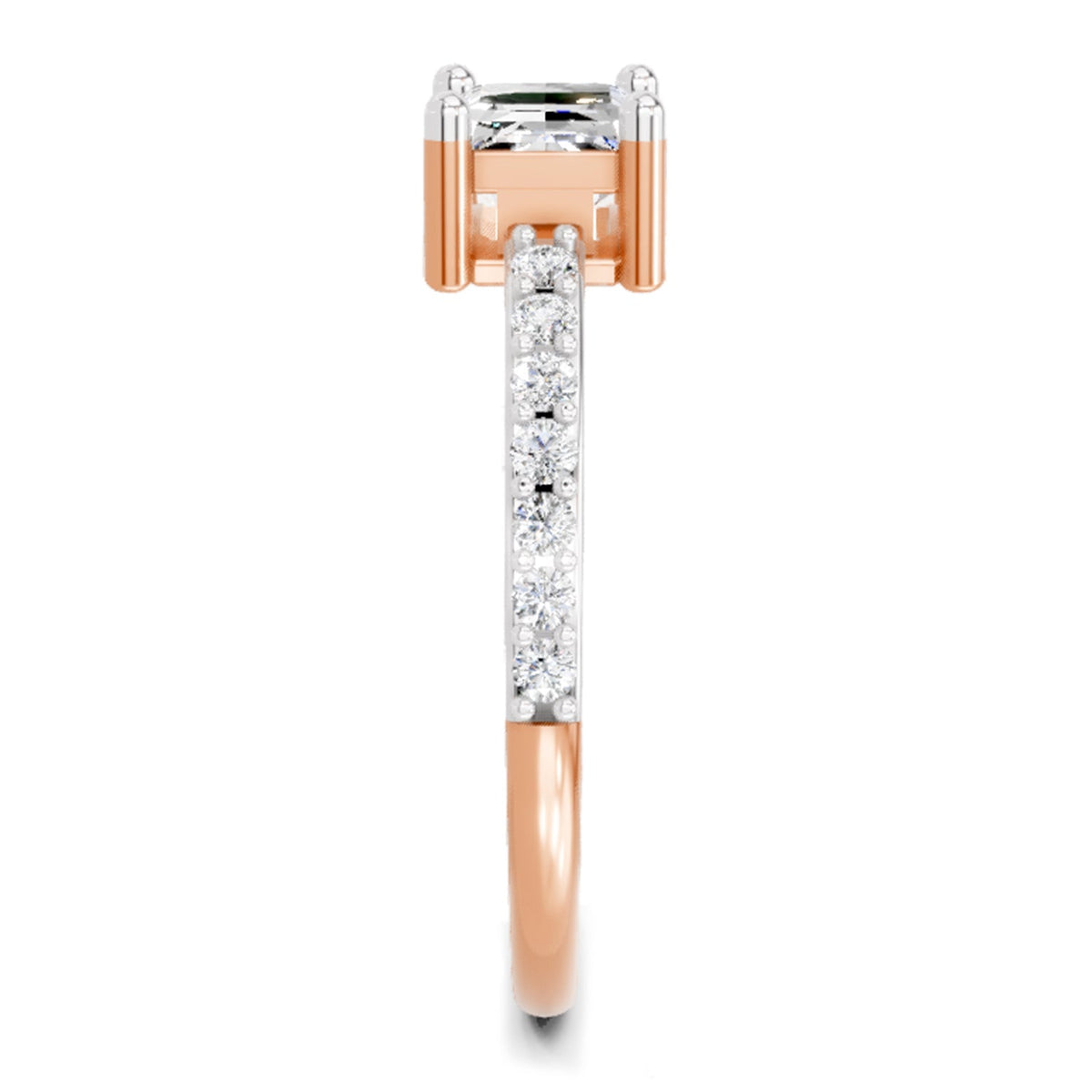 Regal Emerald-Cut Diamond Ring