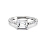 Regal Emerald-Cut Diamond Ring