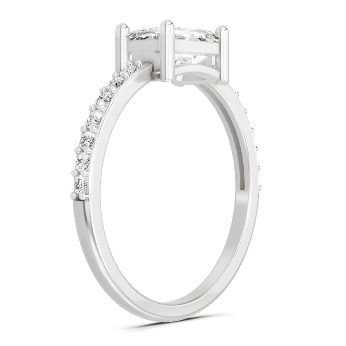 Regal Emerald-Cut Diamond Ring