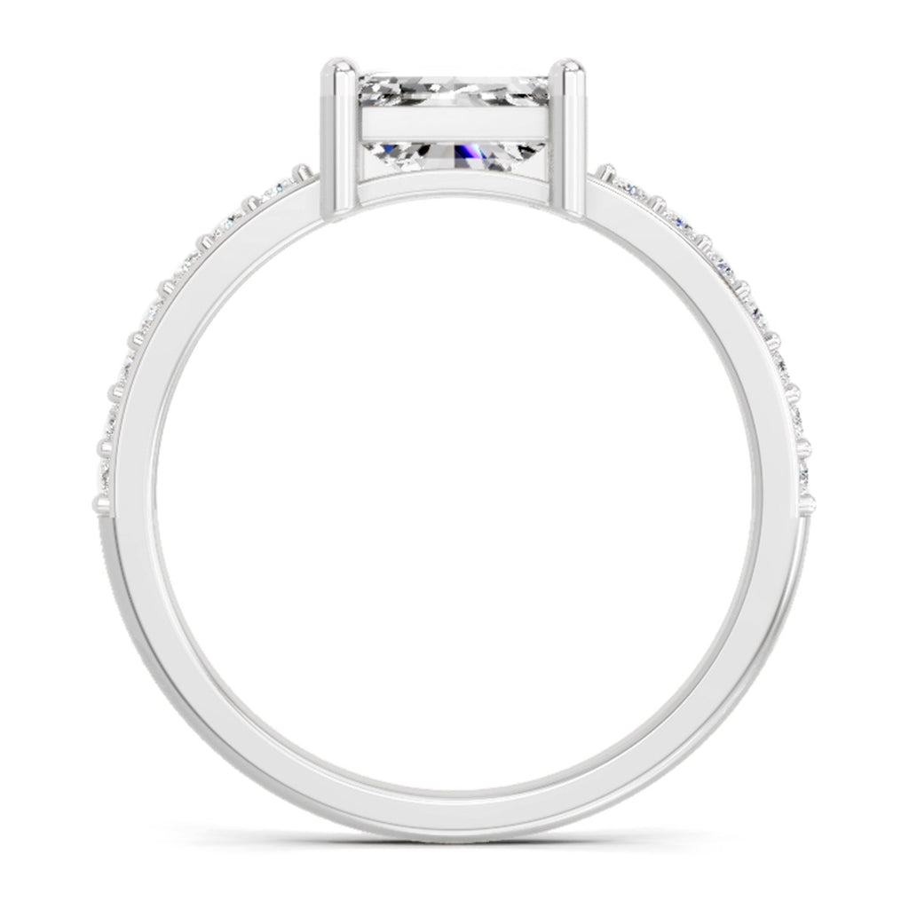 Regal Emerald-Cut Diamond Ring