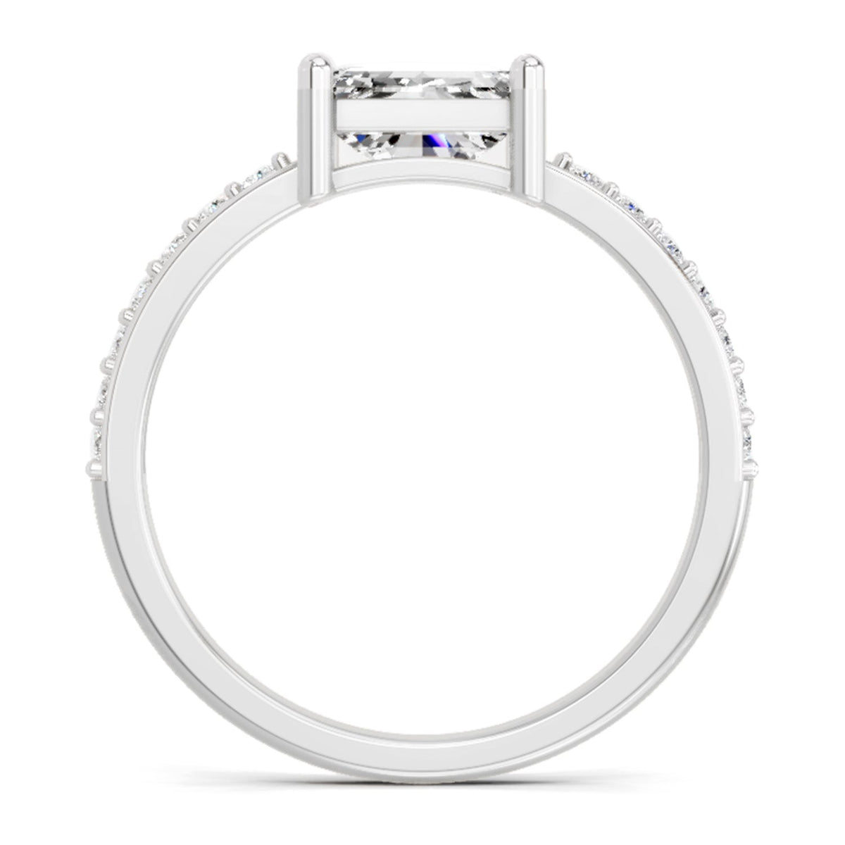 Regal Emerald-Cut Diamond Ring