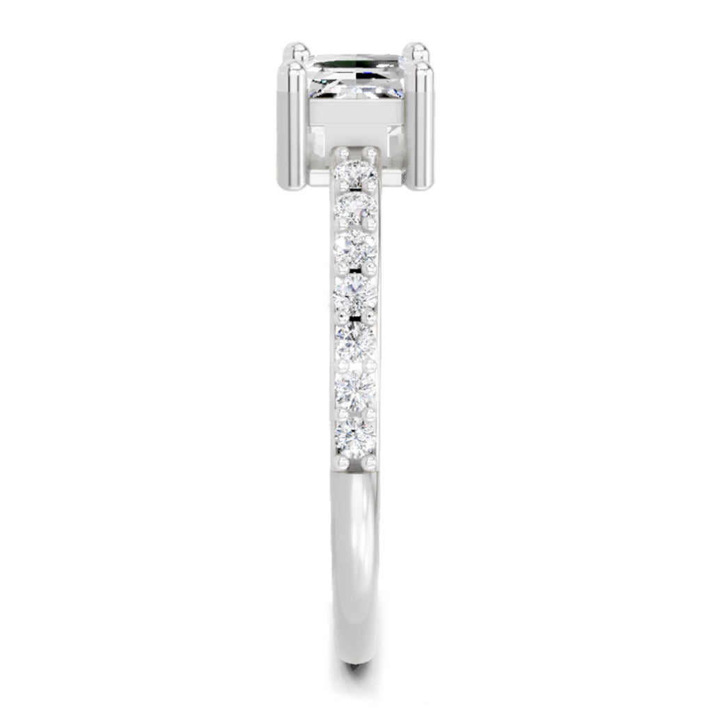 Regal Emerald-Cut Diamond Ring