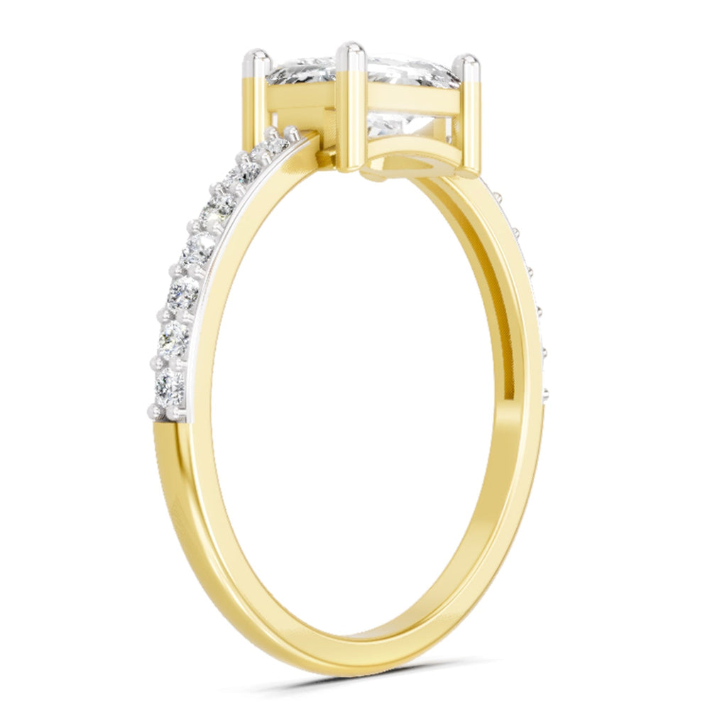 Regal Emerald-Cut Diamond Ring