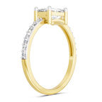 Regal Emerald-Cut Diamond Ring