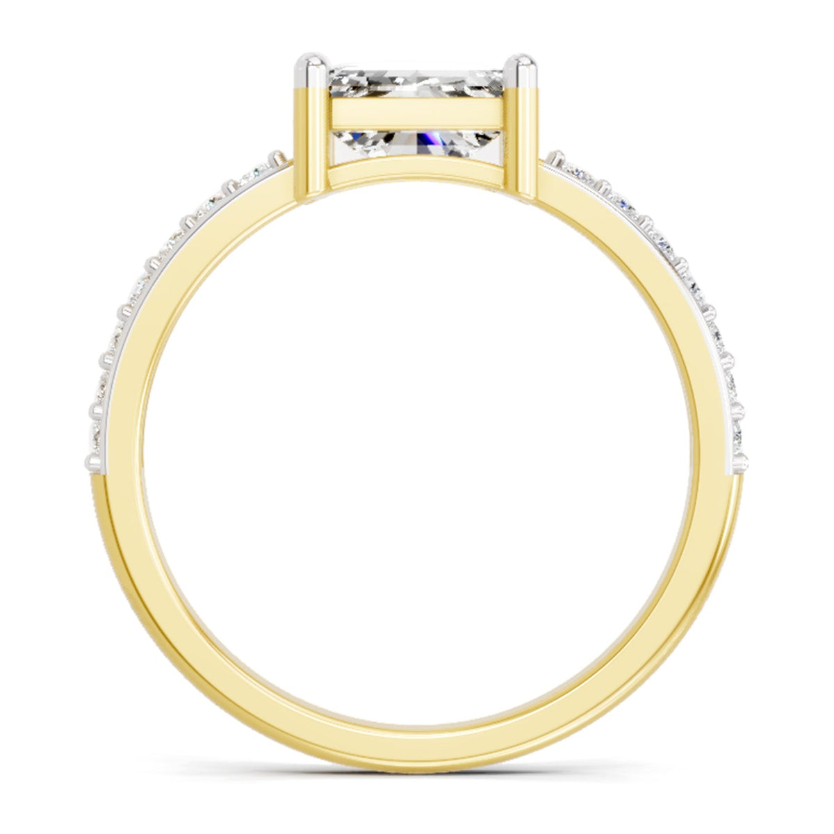 Regal Emerald-Cut Diamond Ring