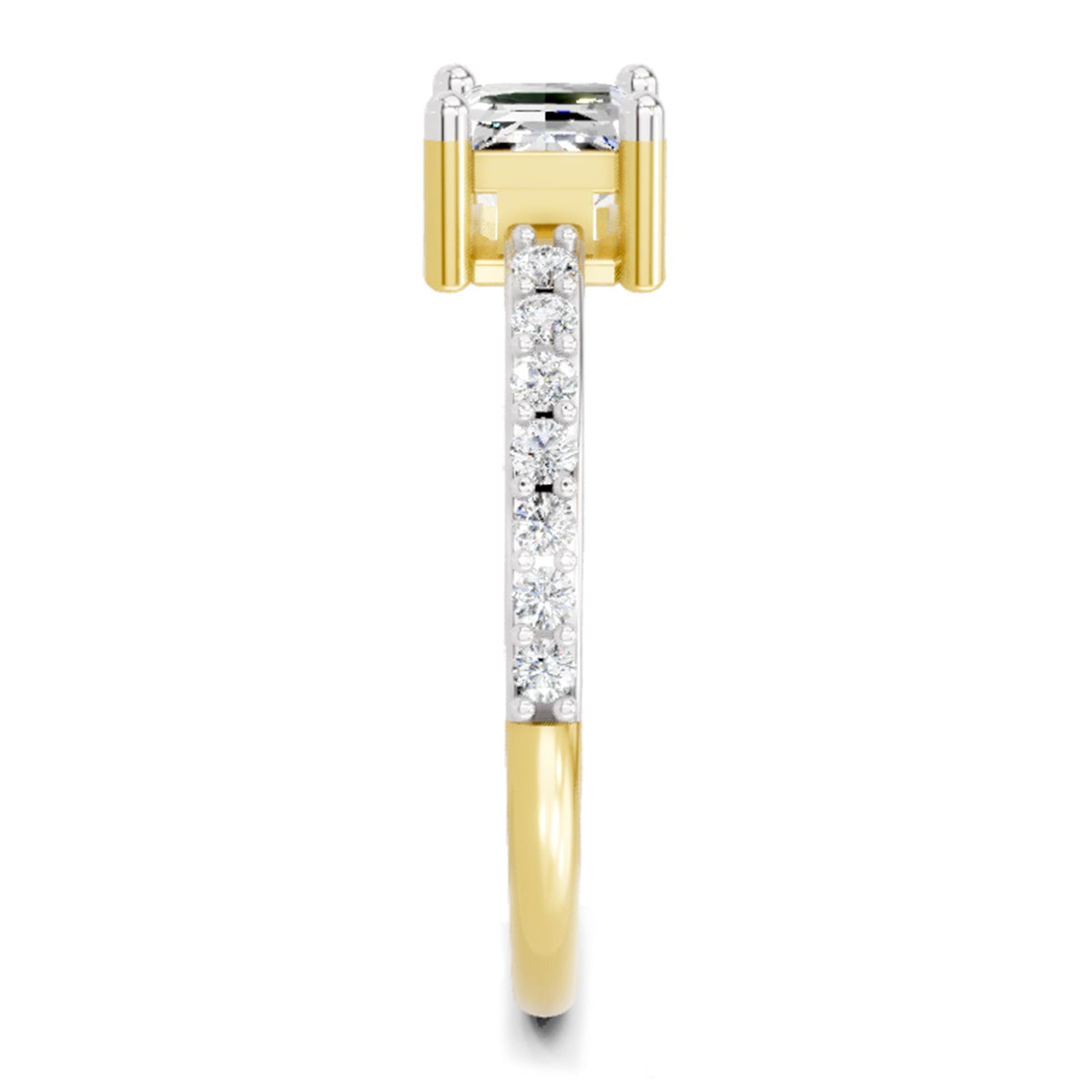 Regal Emerald-Cut Diamond Ring