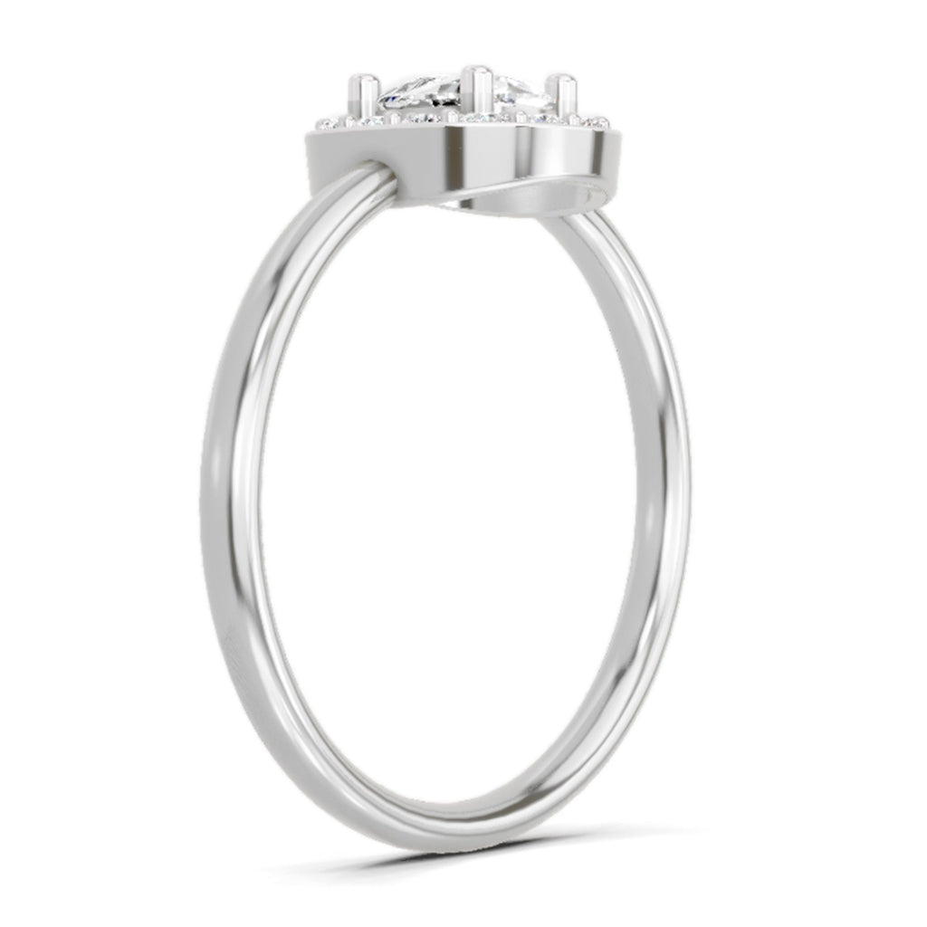Captivating Cushion Halo Diamond Ring