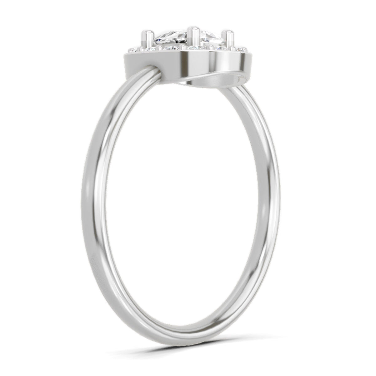 Captivating Cushion Halo Diamond Ring