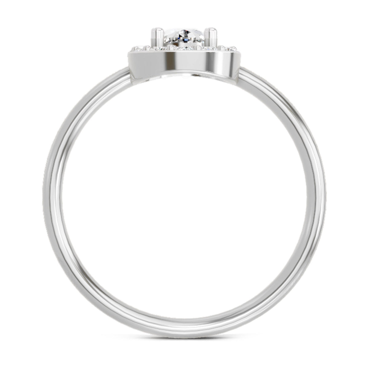 Captivating Cushion Halo Diamond Ring