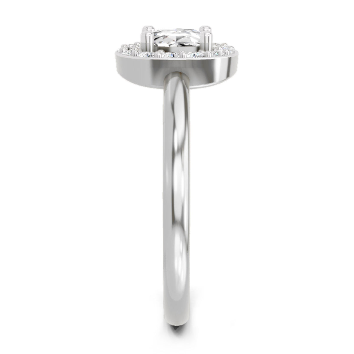 Captivating Cushion Halo Diamond Ring