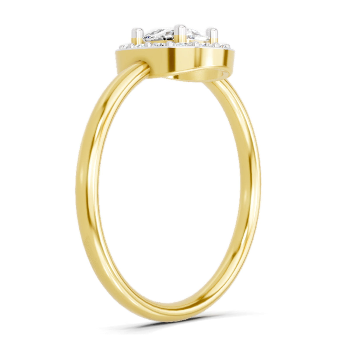 Captivating Cushion Halo Diamond Ring