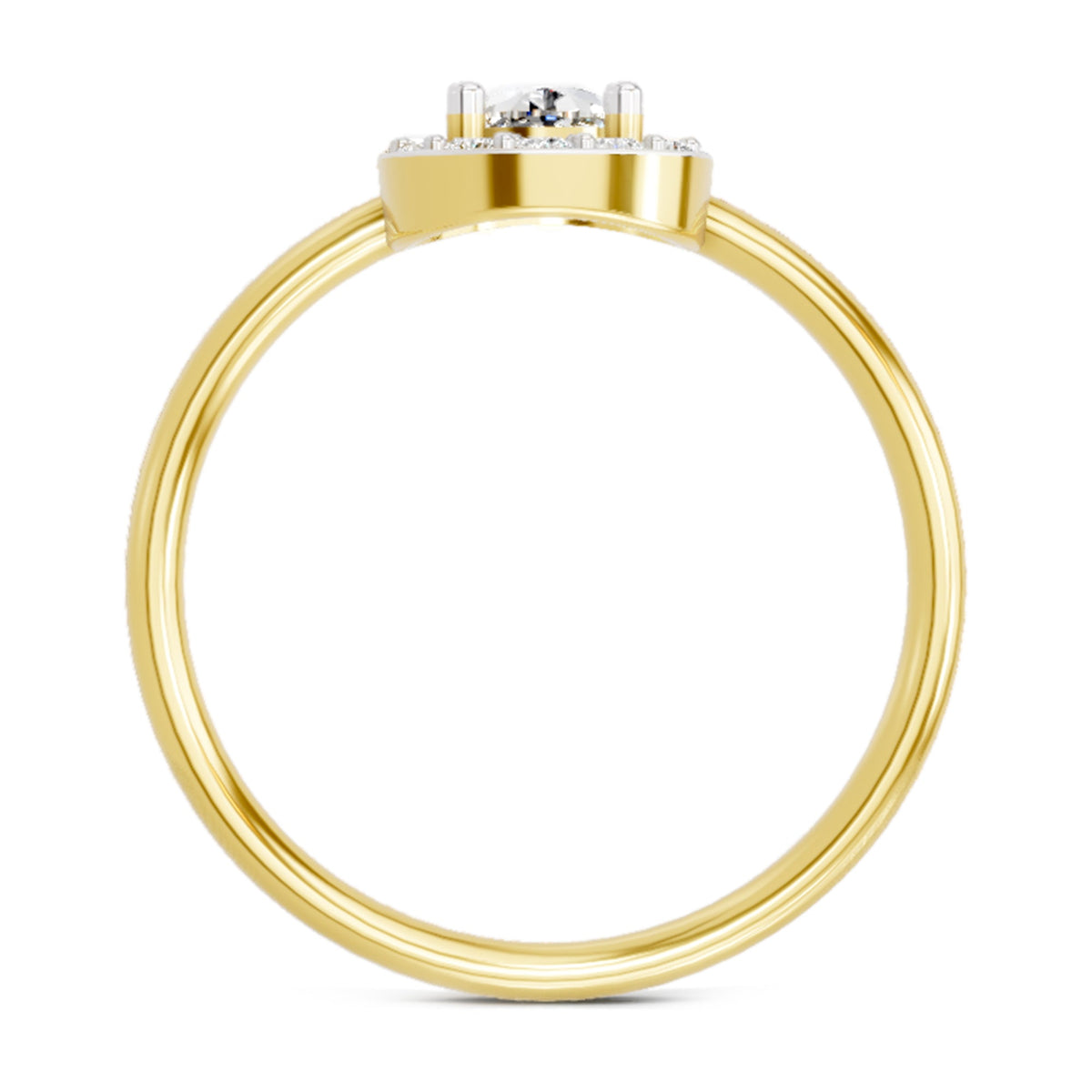 Captivating Cushion Halo Diamond Ring