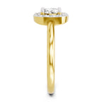 Captivating Cushion Halo Diamond Ring
