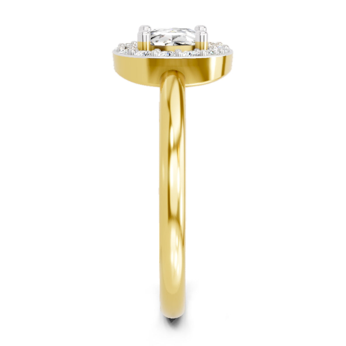 Captivating Cushion Halo Diamond Ring