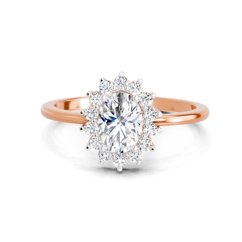 Captivating Cushion Halo Diamond Ring