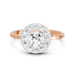 Regal Round Halo Diamond Ring