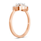 Regal Round Halo Diamond Ring