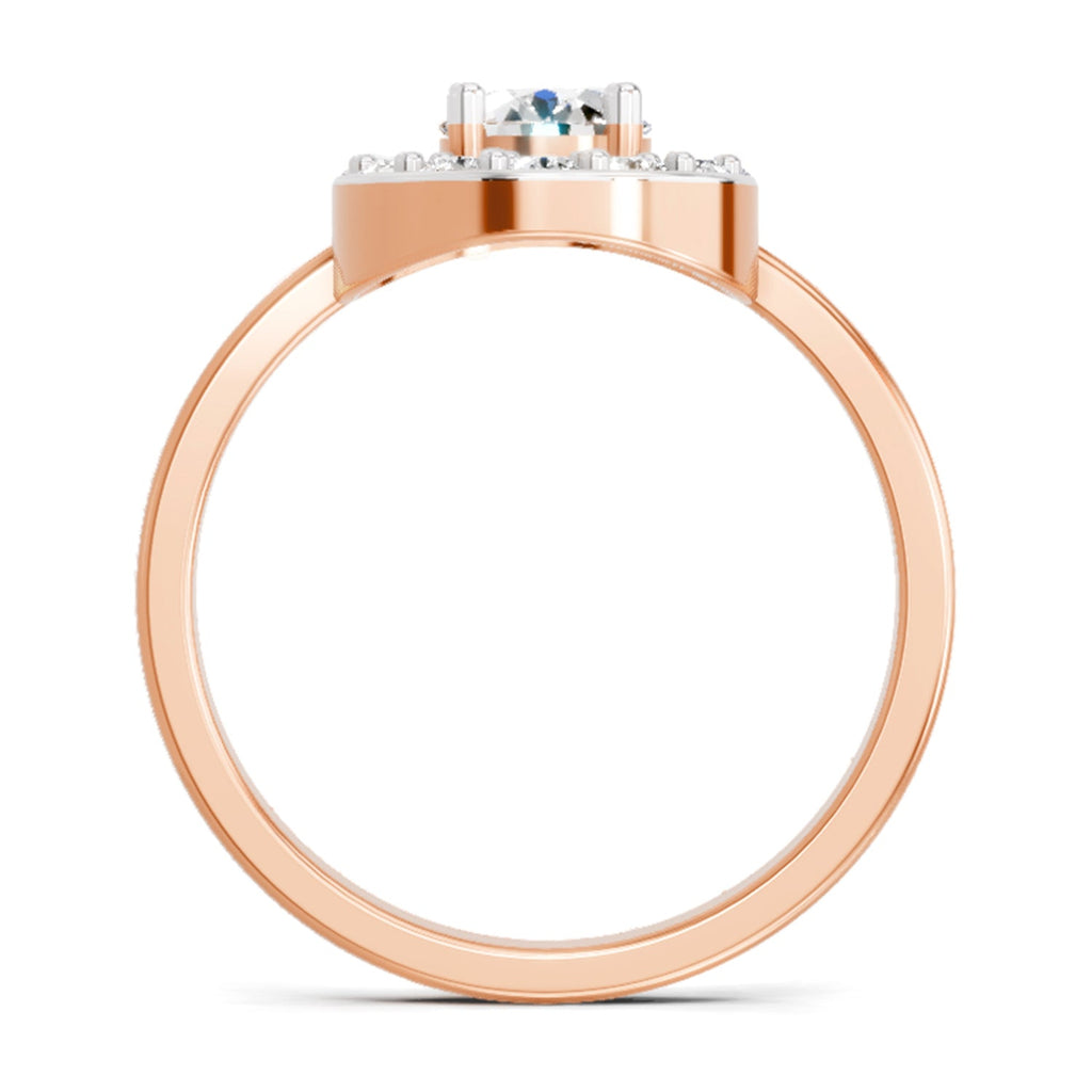 Regal Round Halo Diamond Ring