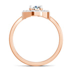 Regal Round Halo Diamond Ring