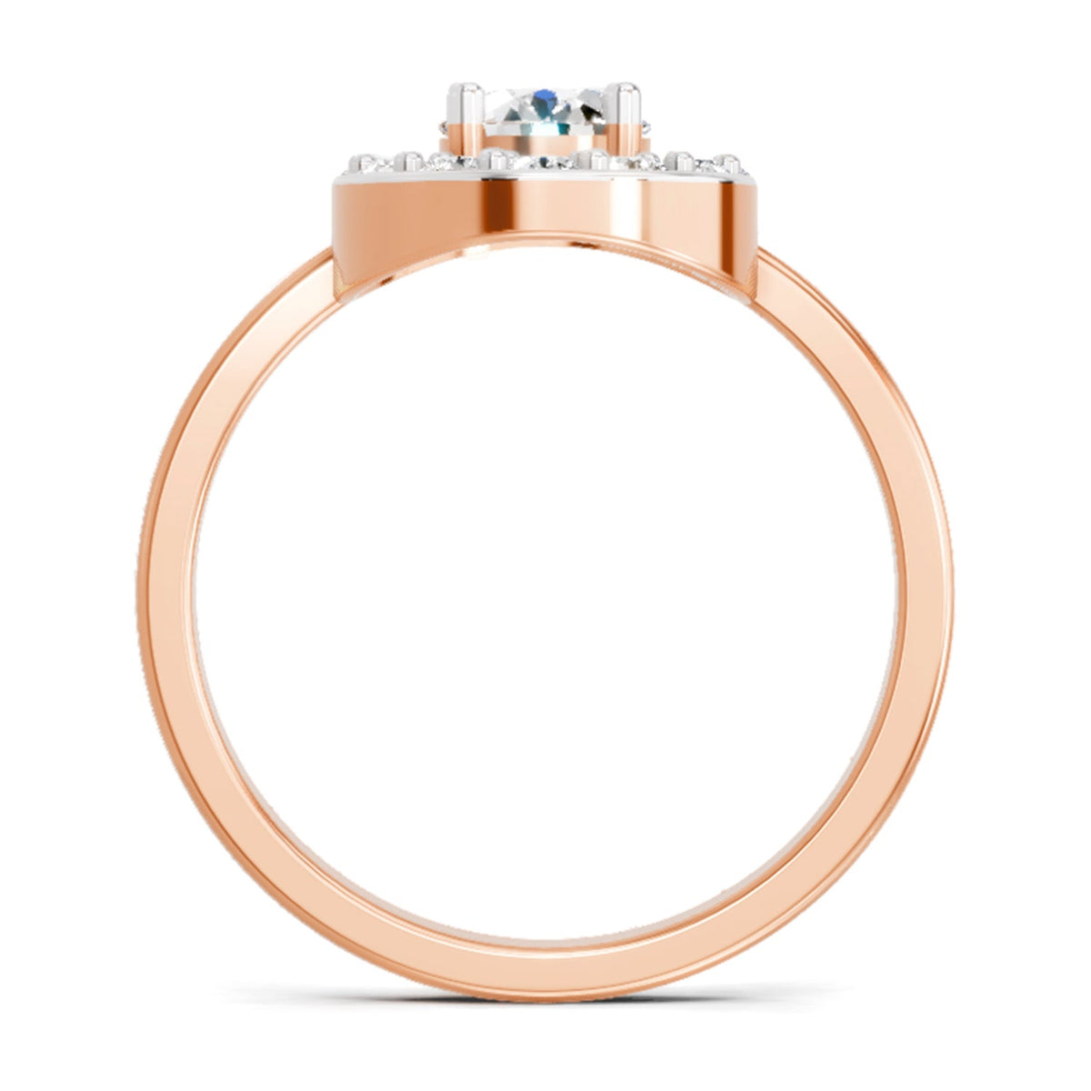 Regal Round Halo Diamond Ring