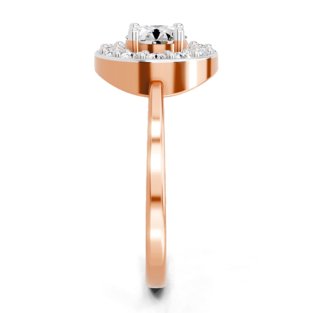 Regal Round Halo Diamond Ring