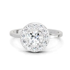 Regal Round Halo Diamond Ring