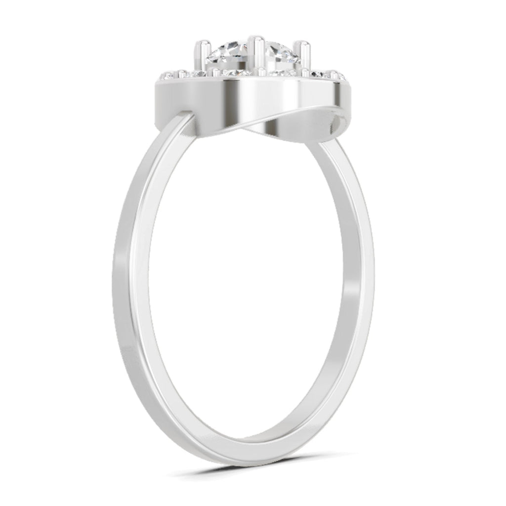 Regal Round Halo Diamond Ring