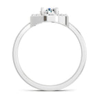 Regal Round Halo Diamond Ring