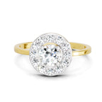 Regal Round Halo Diamond Ring